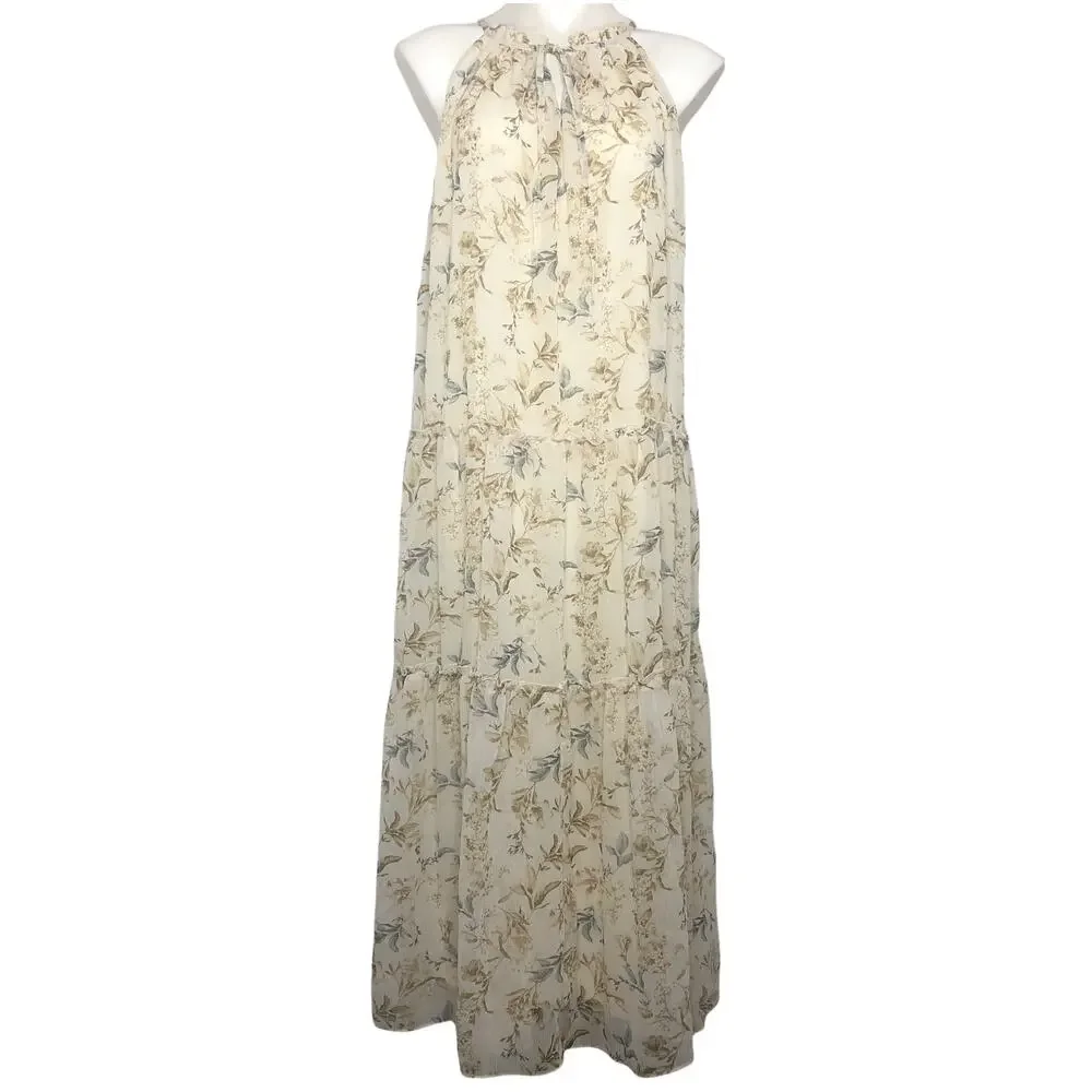 Drew Floral Naomi Vintage Floral Maxi Dress - Size Medium - Picture 2 of 13